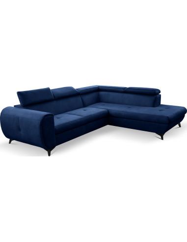 Modern Ecksofa - Schlafsofa mit Bettkasten - 3 Sitzer Sofa - Couch mit Schlaffunktion Bettfunktion L-Form mit Ottomane