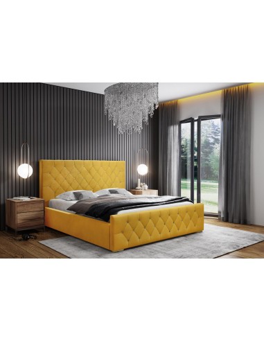 Samtstoff Polsterbett Doppelbett Stauraum 120x200 140x200 160x200 180x200 cm Bettgestell Mit Bettkasten Lattenrost und Kopfteil - Bett mit Kristallen - Hydrophobe Stoff -